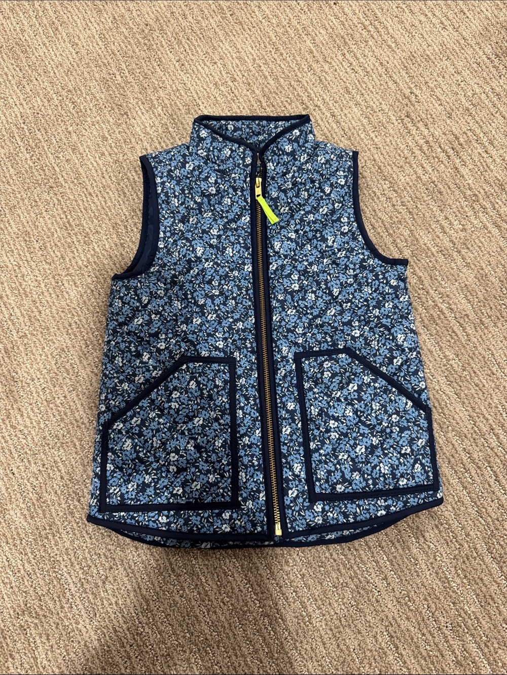 Kids Floral Quilted Vest
